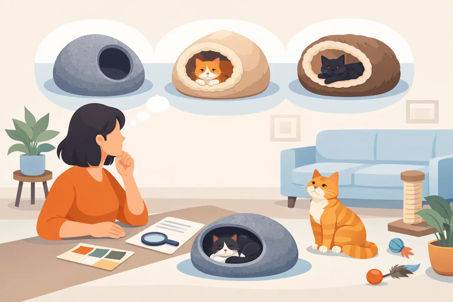 How to Choose a Cat Cave Bed for Indoor Cats