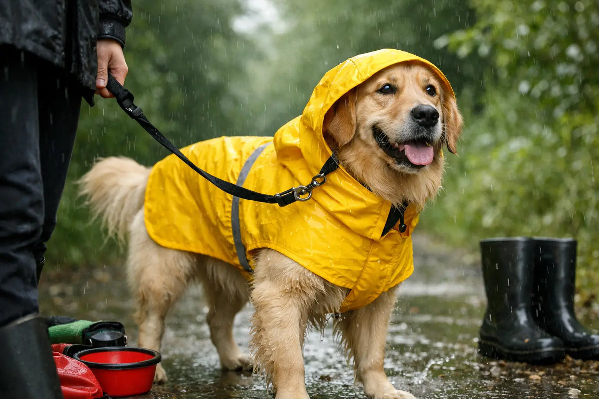 Choosing a Waterproof Dog Raincoat for Wet Walks