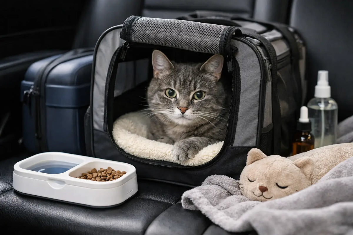 Travel Setup for Anxious Cats That Works
