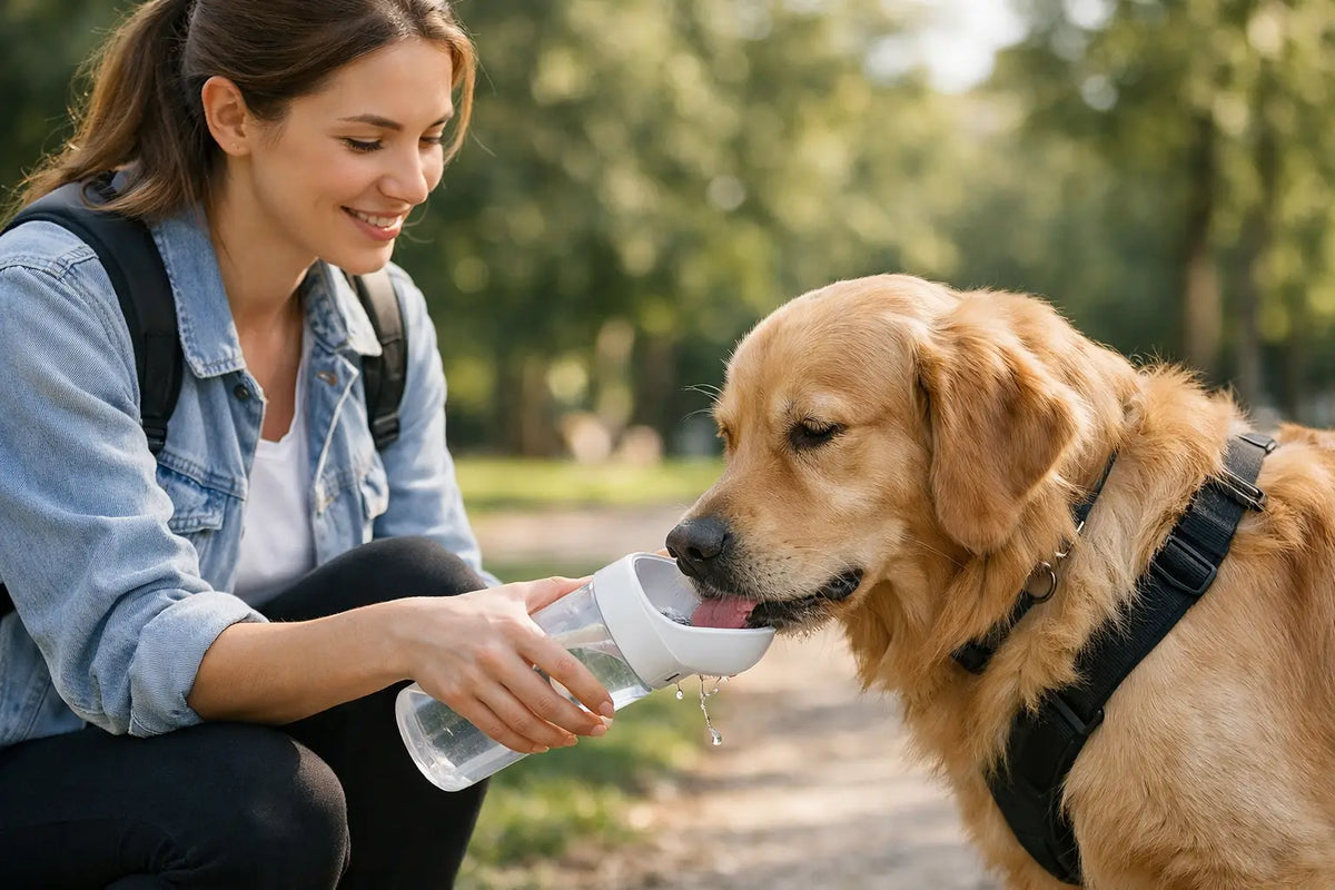 Portable Dog Water Bottle for Happier Walks