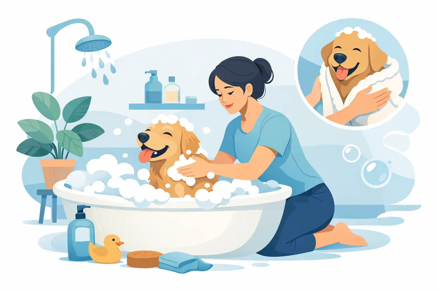 How to Bathe a Dog Without the Stress