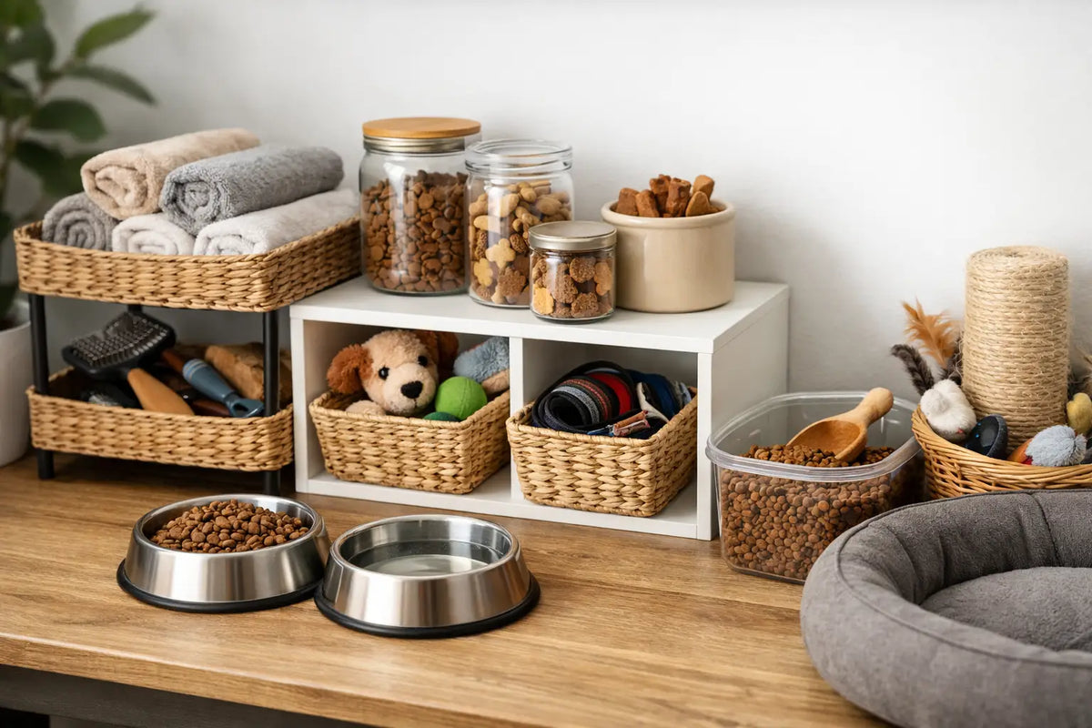 How to Organize Pet Supplies Without the Clutter