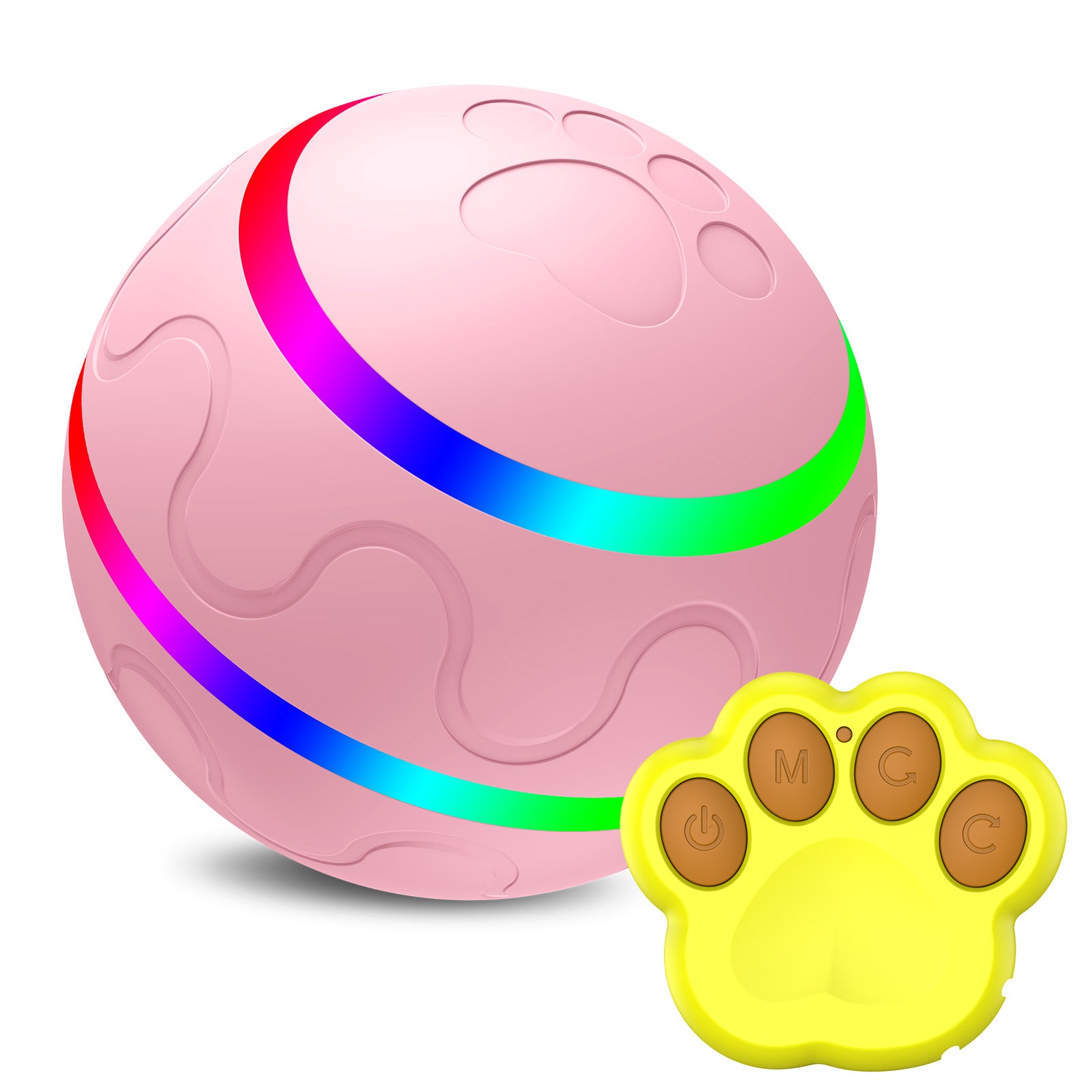 Automatic Self-Rotating Cat Ball Toy – USB Rechargeable Electric Ball with Remote Control