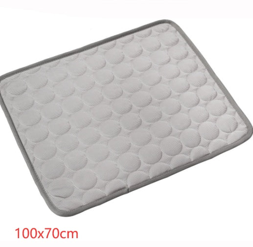 Ice Silk Self-Cooling Pet Mat for Dogs & Cats – Summer Cooling Pad