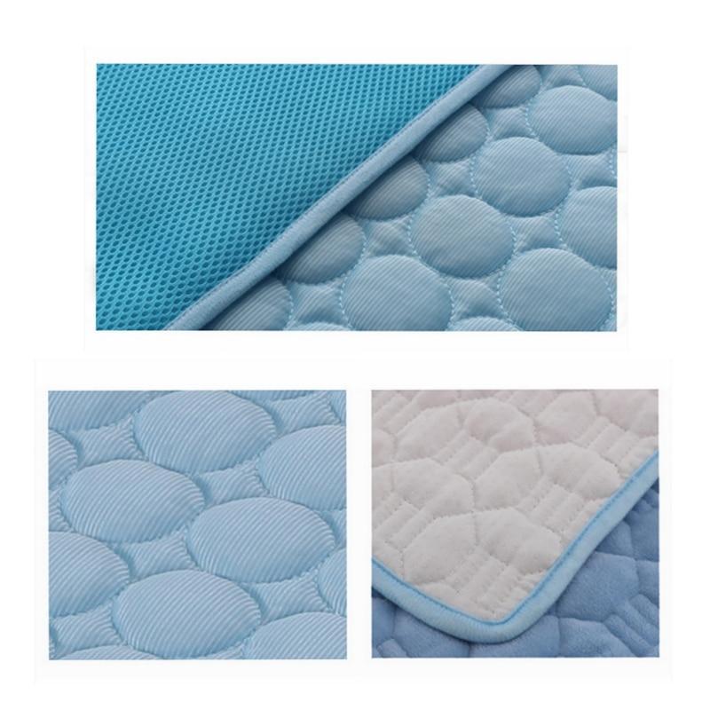 Ice Silk Self-Cooling Pet Mat for Dogs & Cats – Summer Cooling Pad