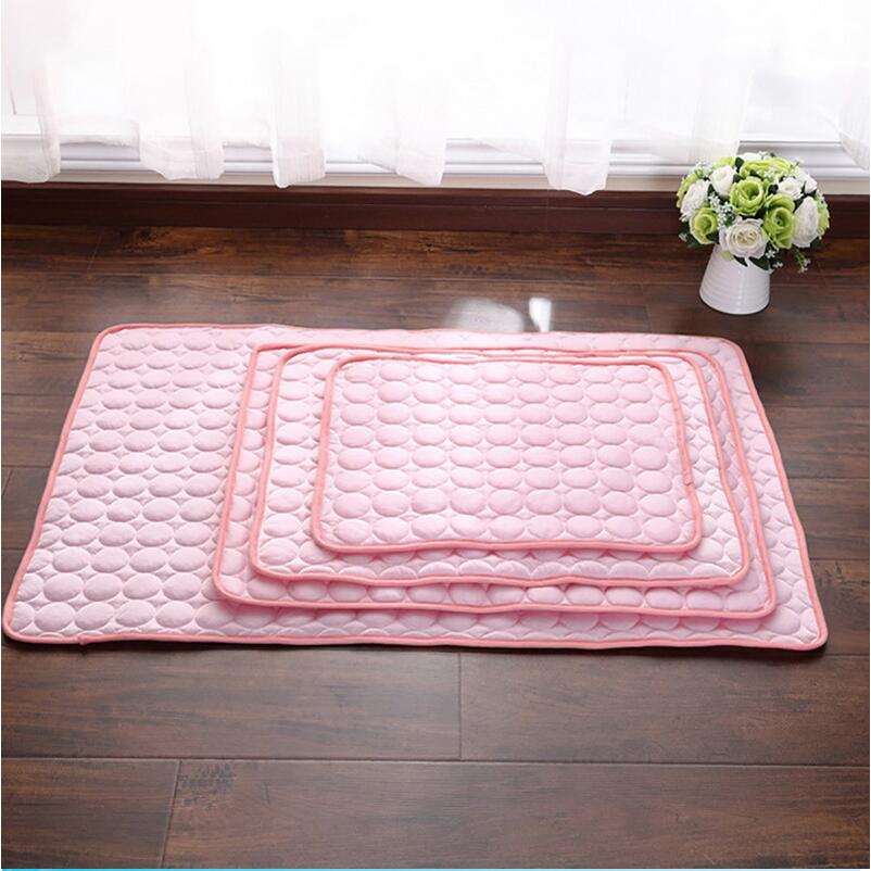 Ice Silk Self-Cooling Pet Mat for Dogs & Cats – Summer Cooling Pad