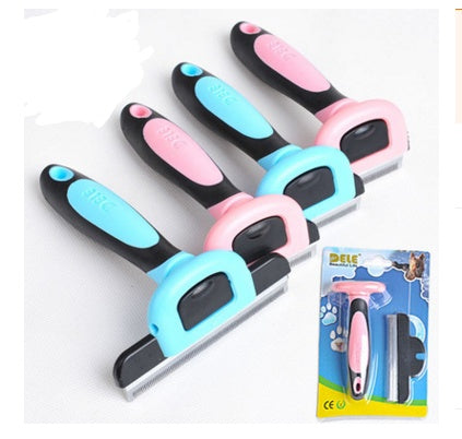 Pet Deshedding Comb – Professional Hair Removal Grooming Tool for Dogs & Cats