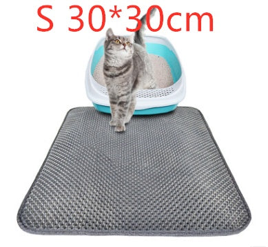 Honeycomb Cat Litter Mat – Waterproof, Double-Layer Litter Trapper