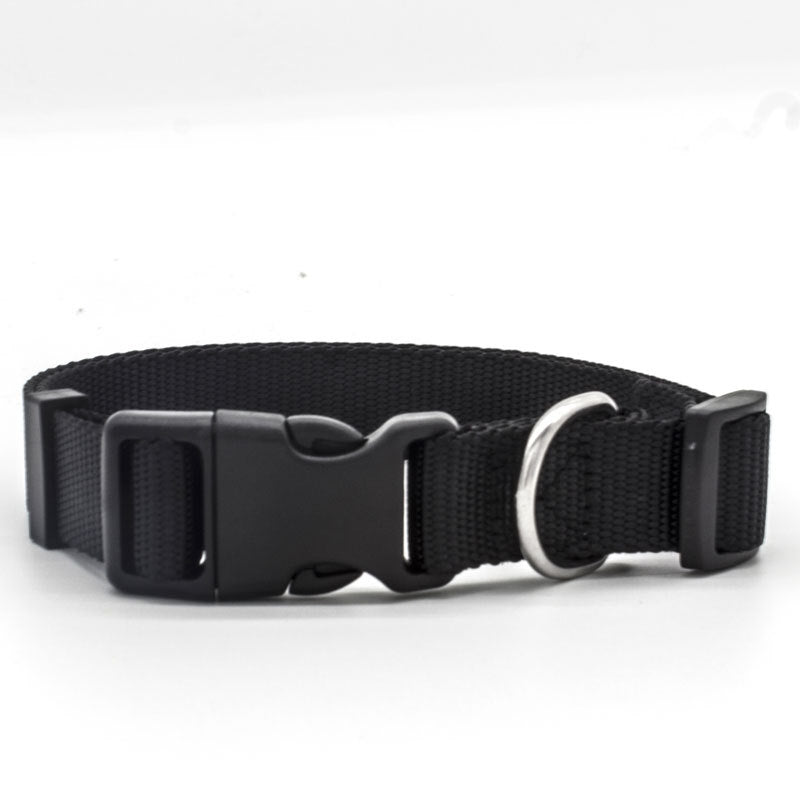 Soft Nylon Pet Collar for Dogs & Cats – Adjustable | Sizes XS–L | 5 Colors