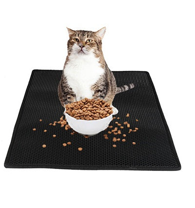 Honeycomb Cat Litter Mat – Waterproof, Double-Layer Litter Trapper