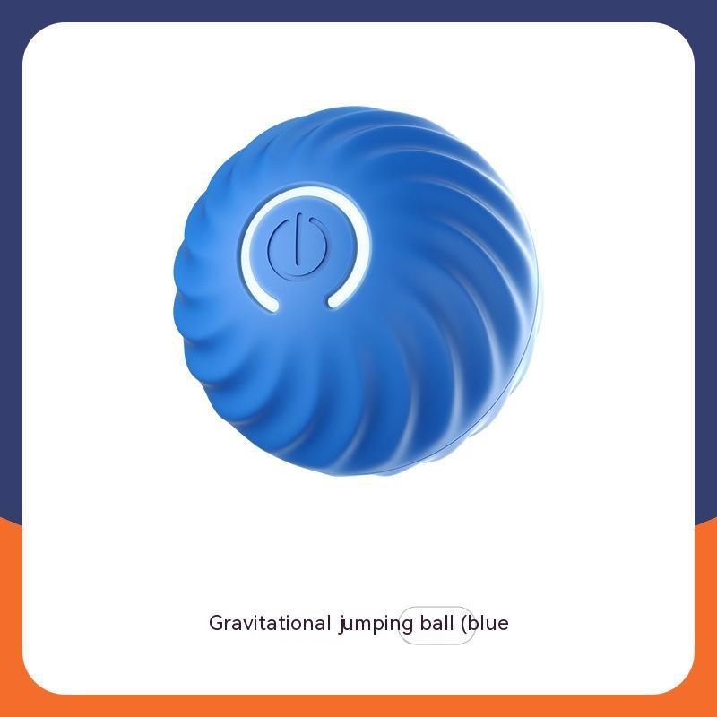 USB Jumping Dog Ball Toy – Interactive Rubber Chew & Bounce Ball for Dogs
