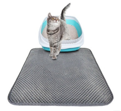 Honeycomb Cat Litter Mat – Waterproof, Double-Layer Litter Trapper