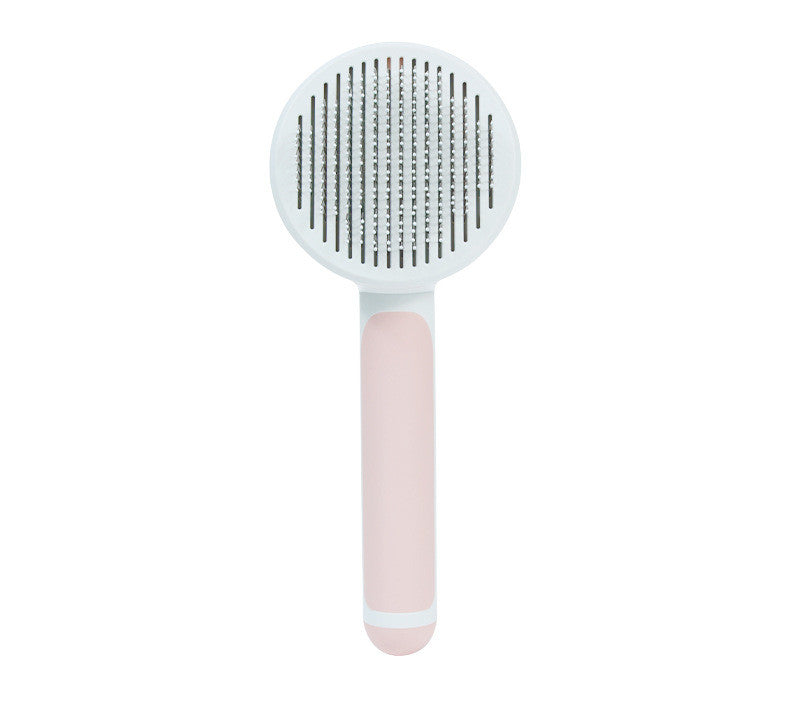 Self-Cleaning Pet Grooming Comb – 135° Stainless Steel Pins | Detangle & Deshed Dogs & Cats