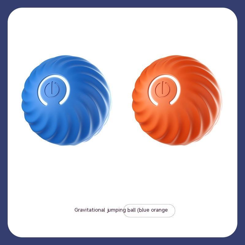 USB Jumping Dog Ball Toy – Interactive Rubber Chew & Bounce Ball for Dogs
