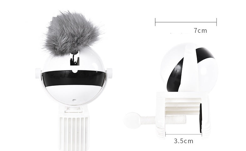 Electric Interactive Cat Toy with Fur Ball & Rope – Auto Motion Teaser for Indoor Cats