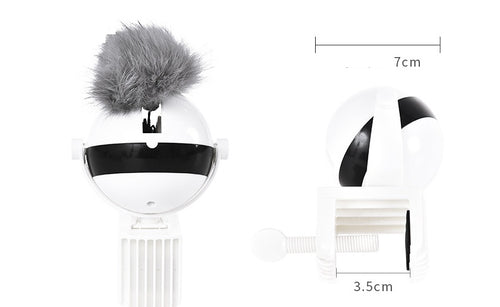 Electric Interactive Cat Toy with Fur Ball & Rope – Auto Motion Teaser for Indoor Cats