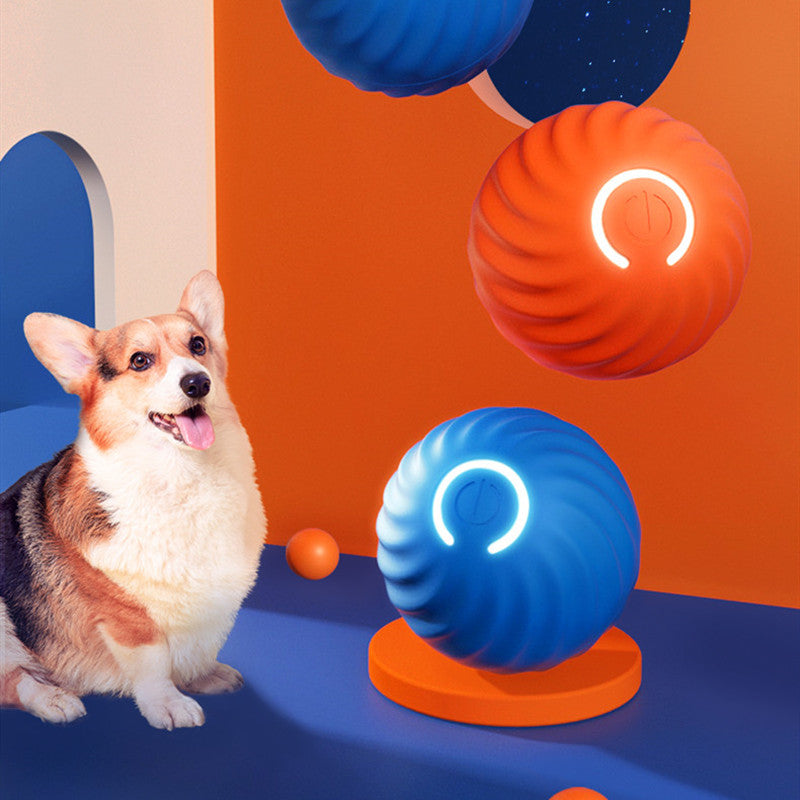 USB Jumping Dog Ball Toy – Interactive Rubber Chew & Bounce Ball for Dogs
