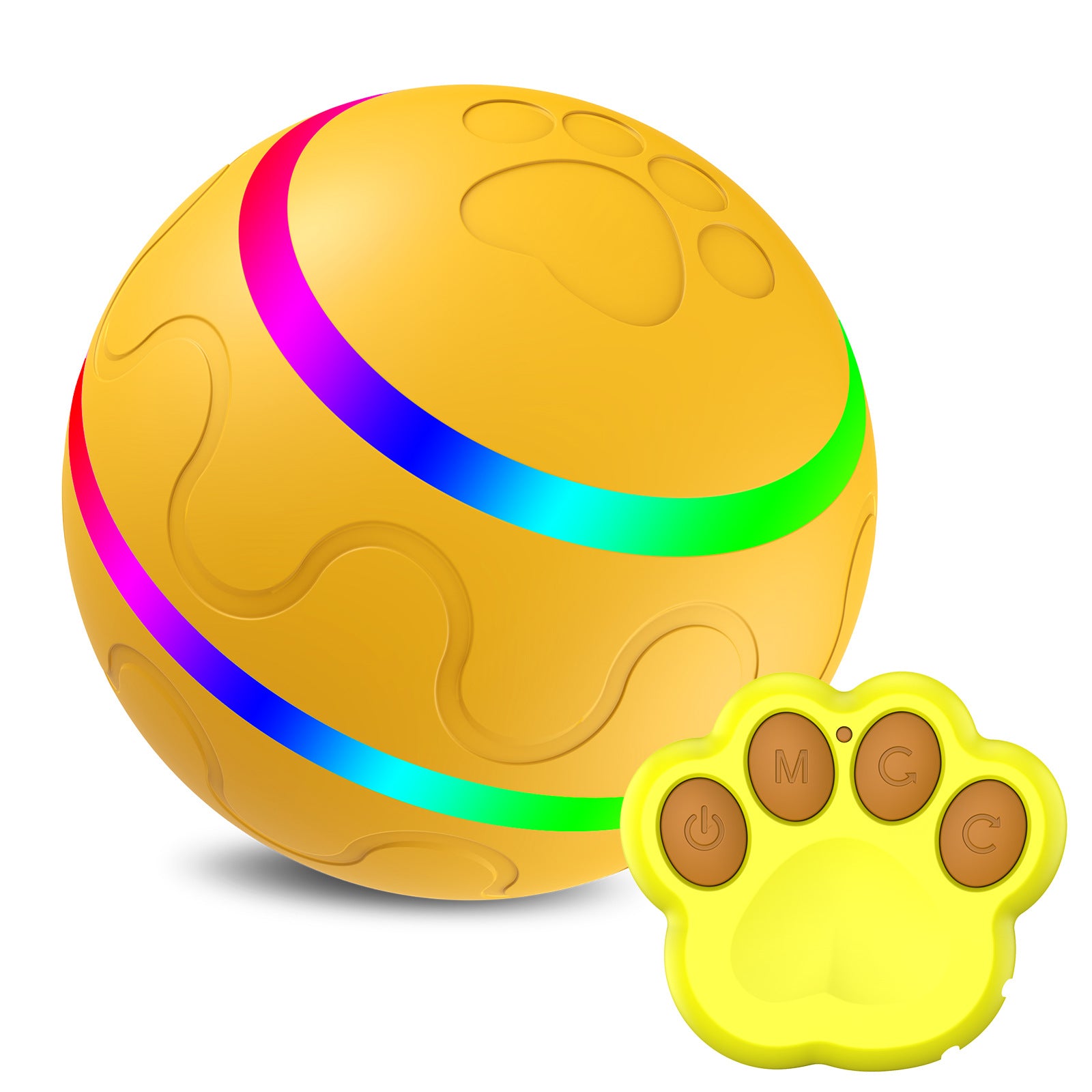 Automatic Self-Rotating Cat Ball Toy – USB Rechargeable Electric Ball with Remote Control