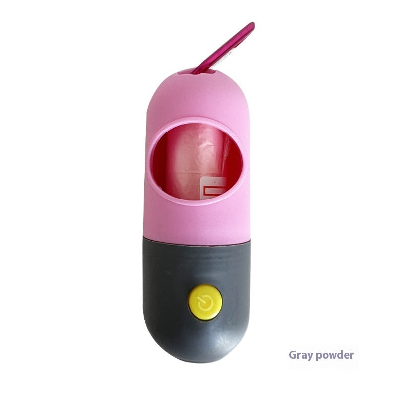 LED dog poop bag dispenser