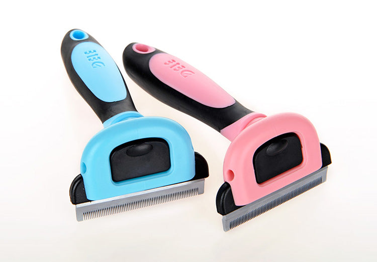 Pet Deshedding Comb – Professional Hair Removal Grooming Tool for Dogs & Cats