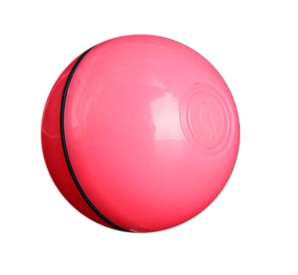 LED Auto-Rolling Cat Toy Ball – USB Rechargeable with Catnip & Feathers