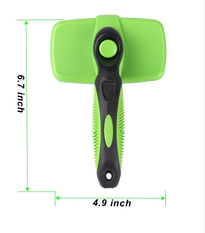 Self-Cleaning Retractable Pet Brush – Deshedding Comb for Dogs & Cats