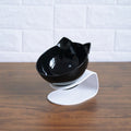 Tilted Cat Double Bowl – Ergonomic 15° Elevated Food & Water Feeder