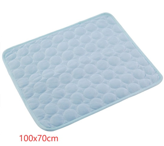 Ice Silk Self-Cooling Pet Mat for Dogs & Cats – Summer Cooling Pad