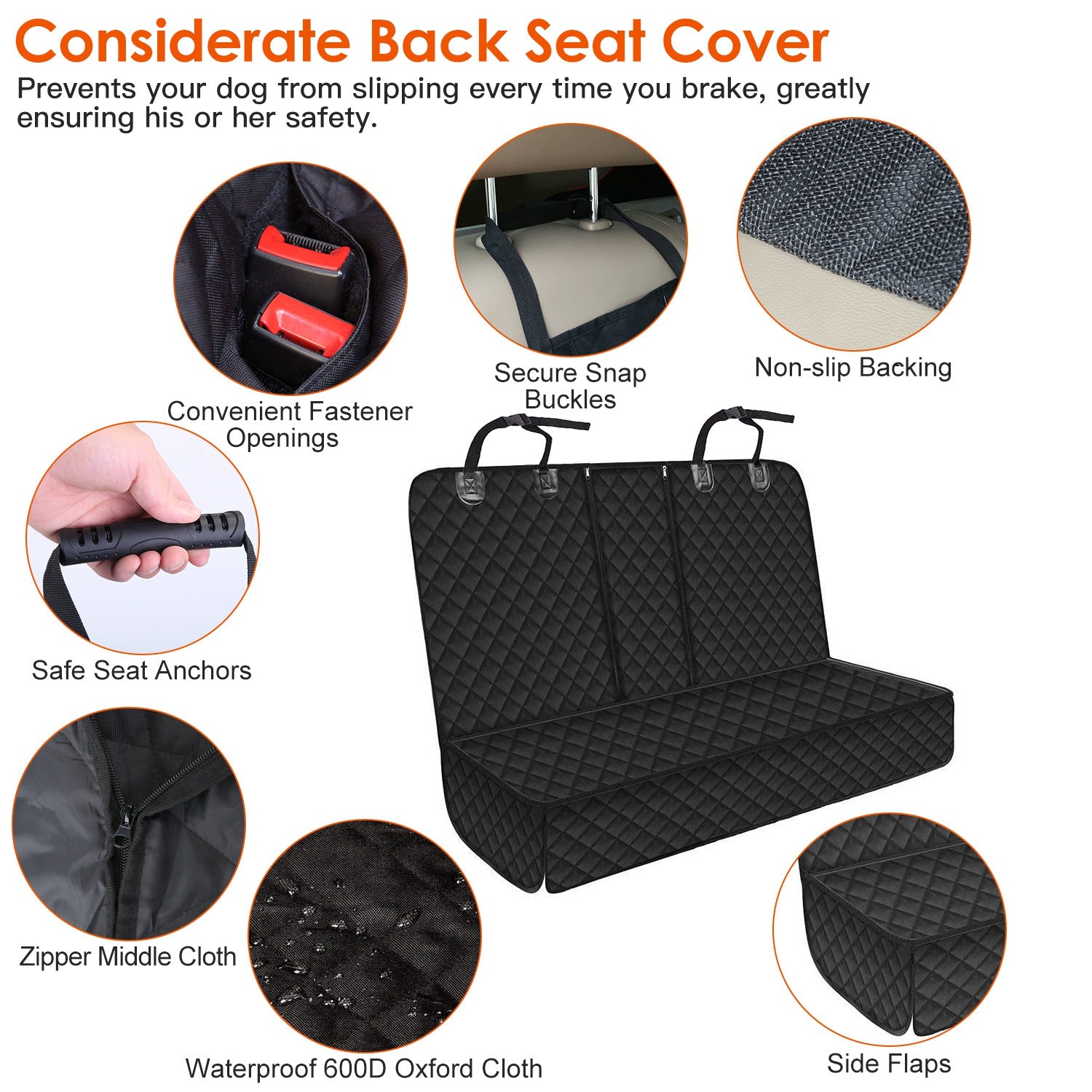waterproof dog car seat cover