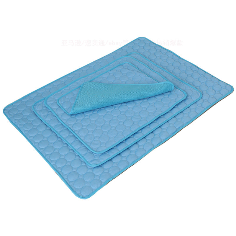 Pet Cooling Mat for Dogs & Cats – Ice Silk Summer Pad | S, M, XL | Multiple Colors