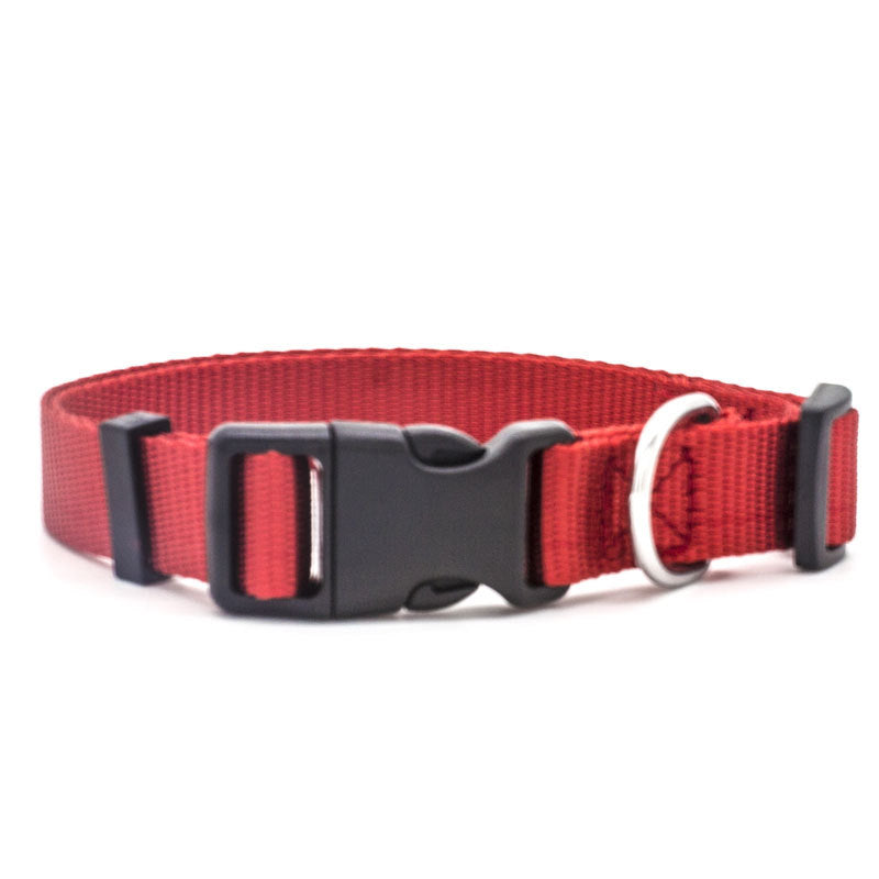Soft Nylon Pet Collar for Dogs & Cats – Adjustable | Sizes XS–L | 5 Colors