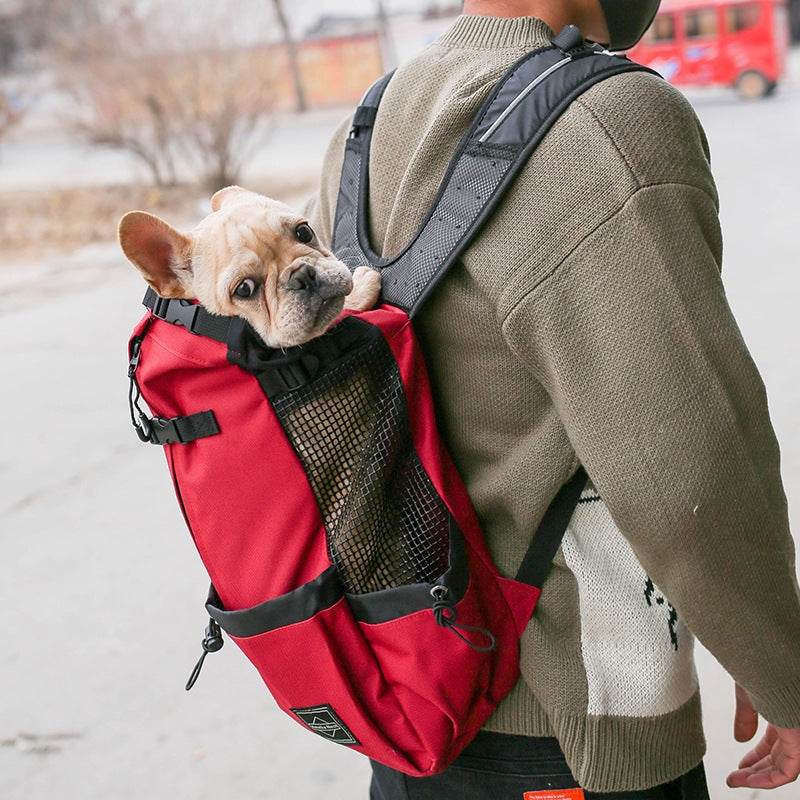 Pet Travel Backpack Carrier – Portable Double-Shoulder Dog & Cat Bag