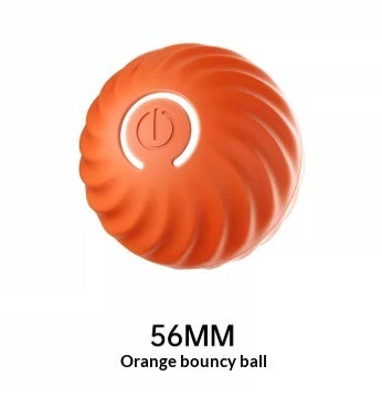 USB Jumping Dog Ball Toy – Interactive Rubber Chew & Bounce Ball for Dogs