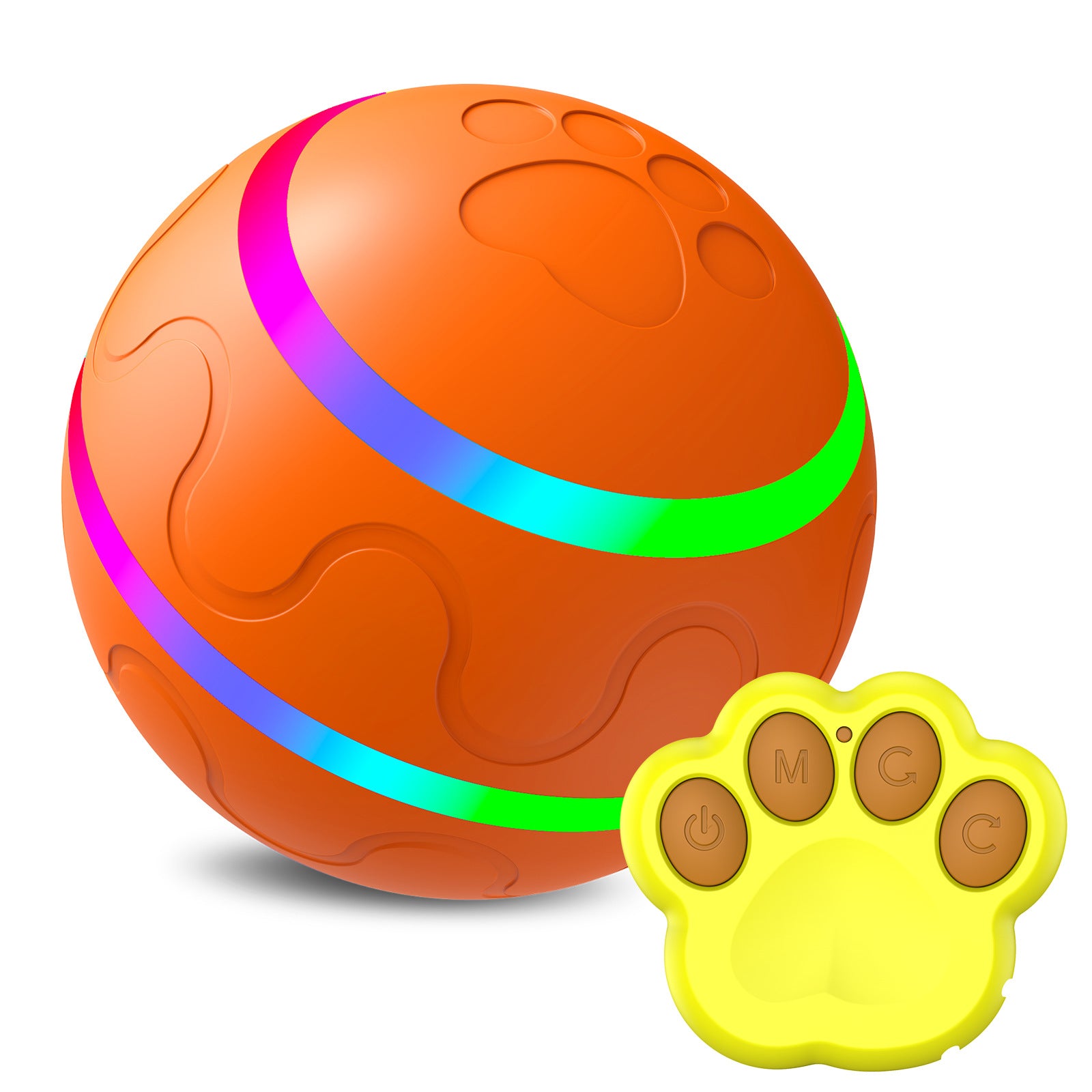 Automatic Self-Rotating Cat Ball Toy – USB Rechargeable Electric Ball with Remote Control