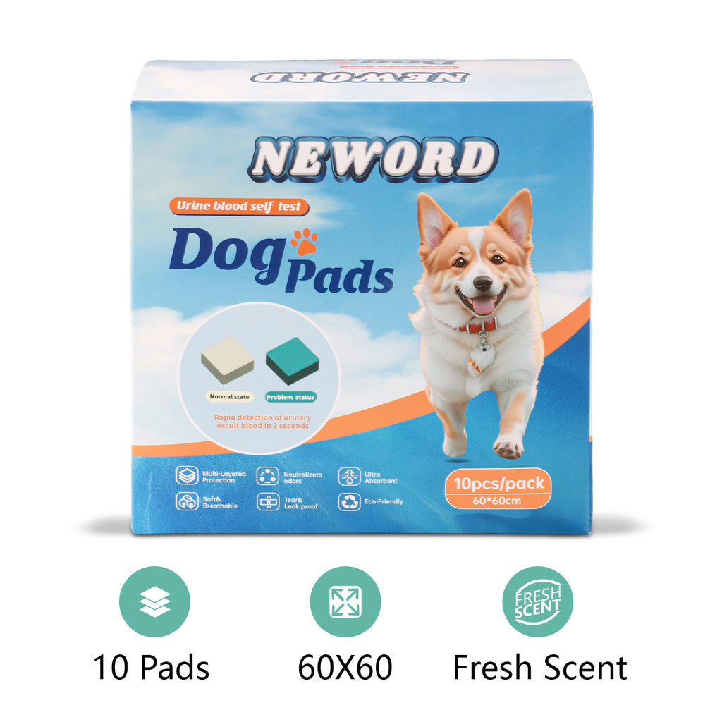 Dog Urine Detection Pads for Puppies & Adult Dogs – 10 Pack