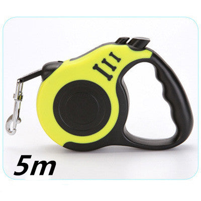 Retractable Dog Leash with One-Hand Brake – 3m & 5m | For Dogs Up to 15kg
