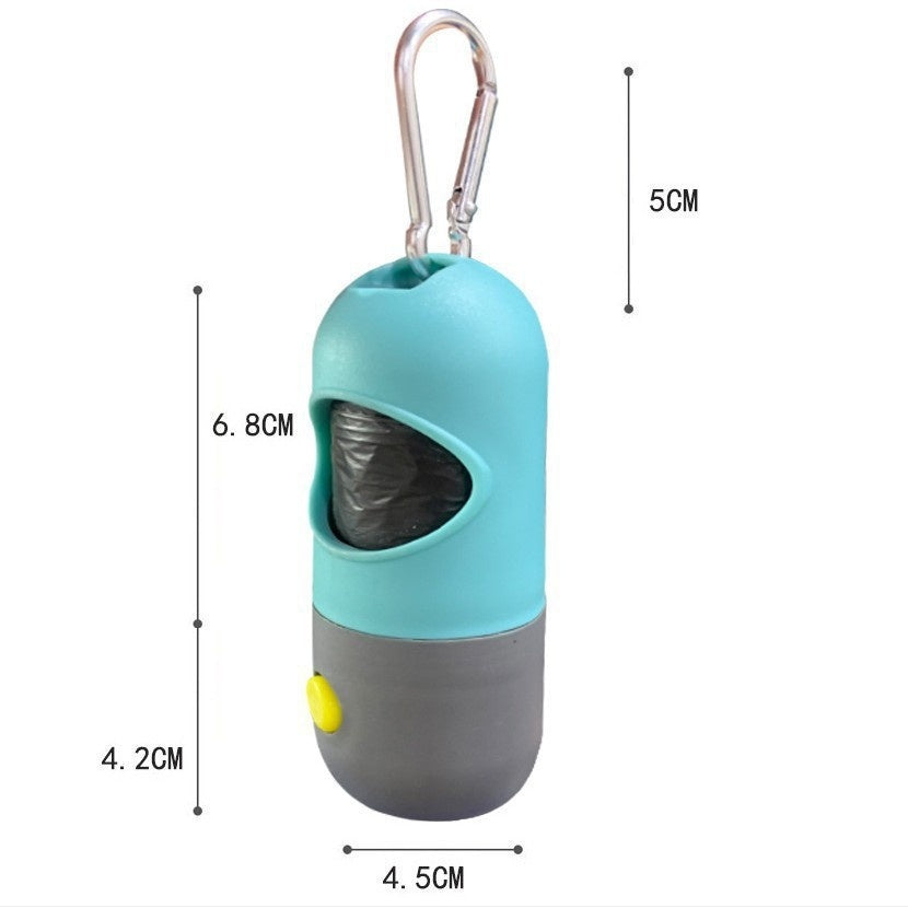 LED dog poop bag dispenser