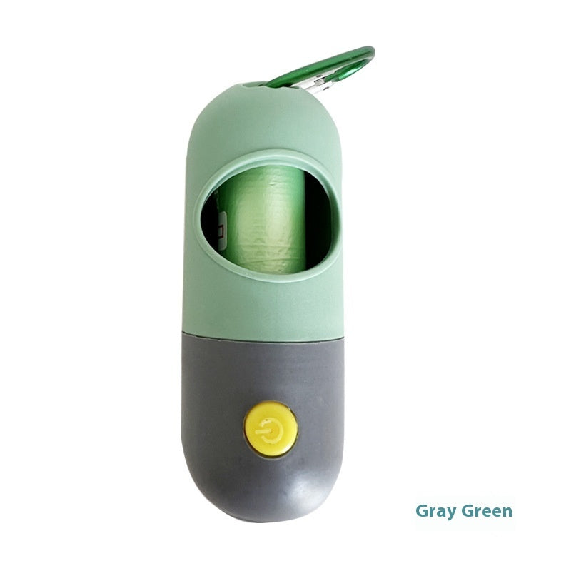 LED dog poop bag dispenser