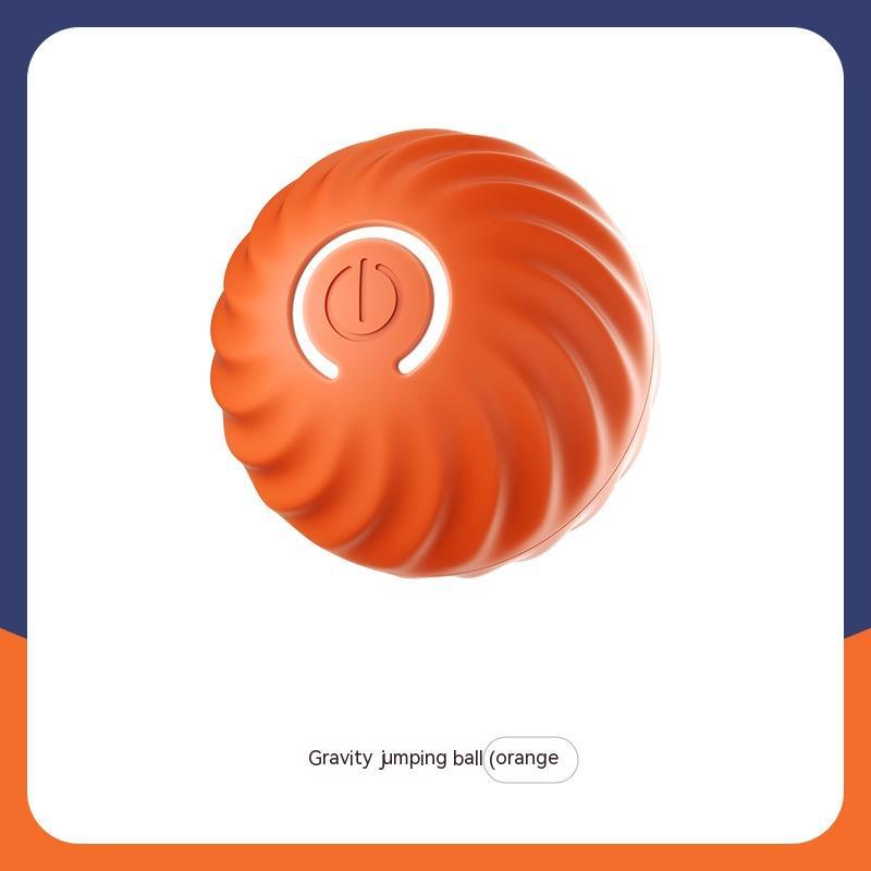 USB Jumping Dog Ball Toy – Interactive Rubber Chew & Bounce Ball for Dogs