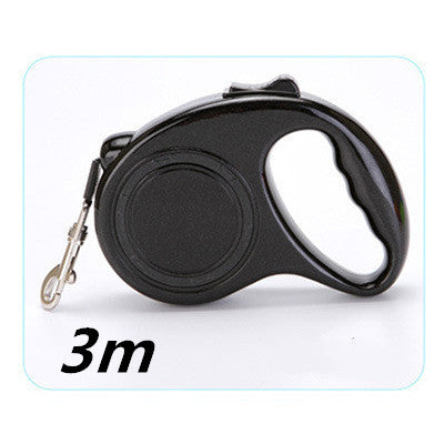 Retractable Dog Leash with One-Hand Brake – 3m & 5m | For Dogs Up to 15kg