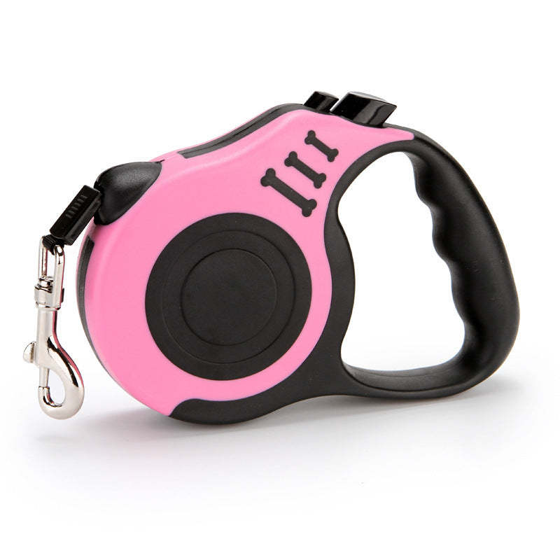 Retractable Dog Leash with One-Hand Brake – 3m & 5m | For Dogs Up to 15kg